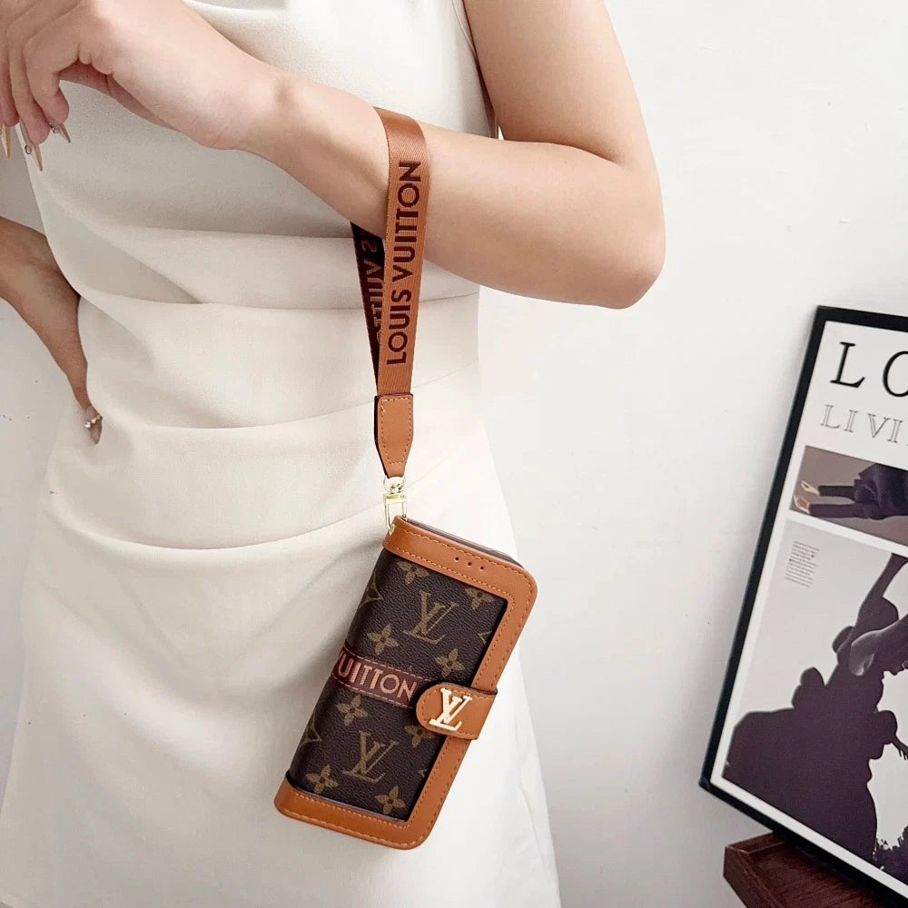 Luxury 17 iPhone Case with Built-In Wallet