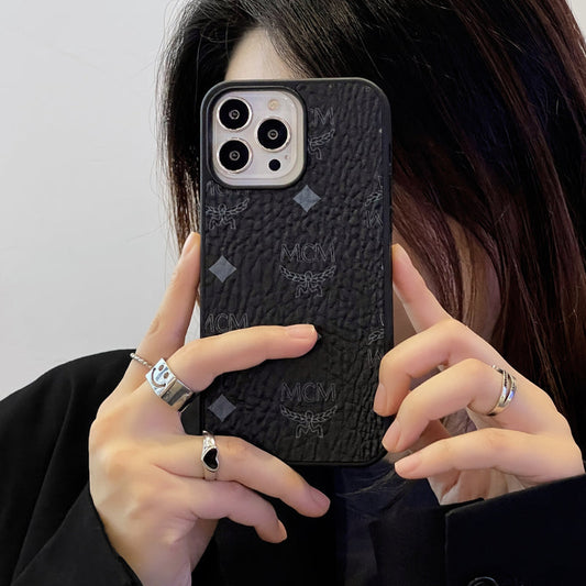 MCM iPhone ケース ブラック-MCK240603