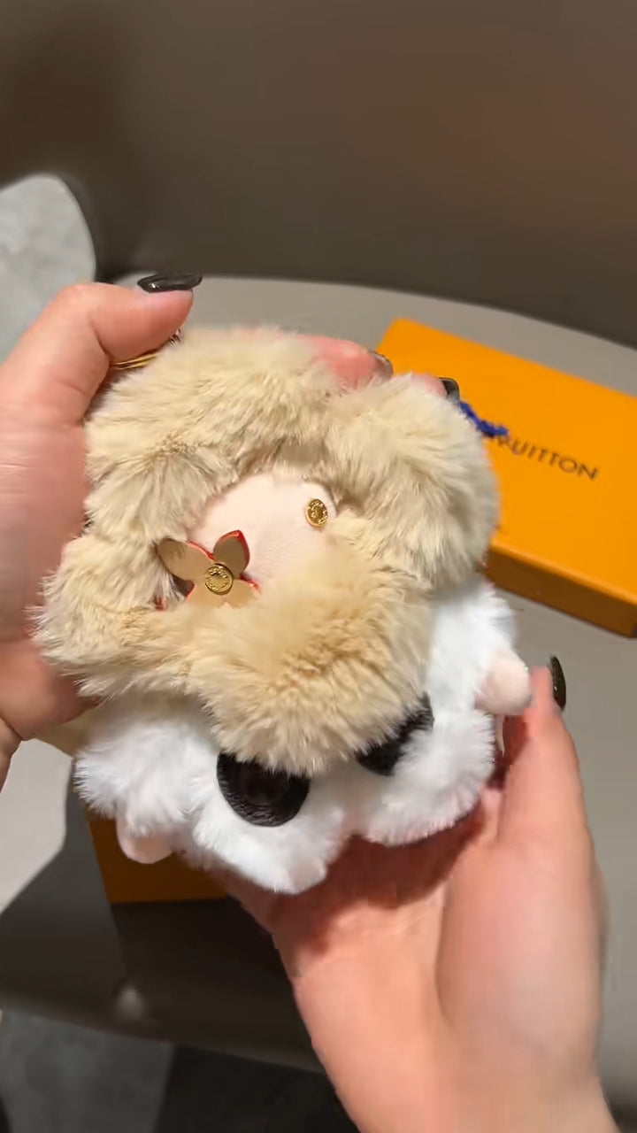 Portachiavi in peluche soffice e carino girasole