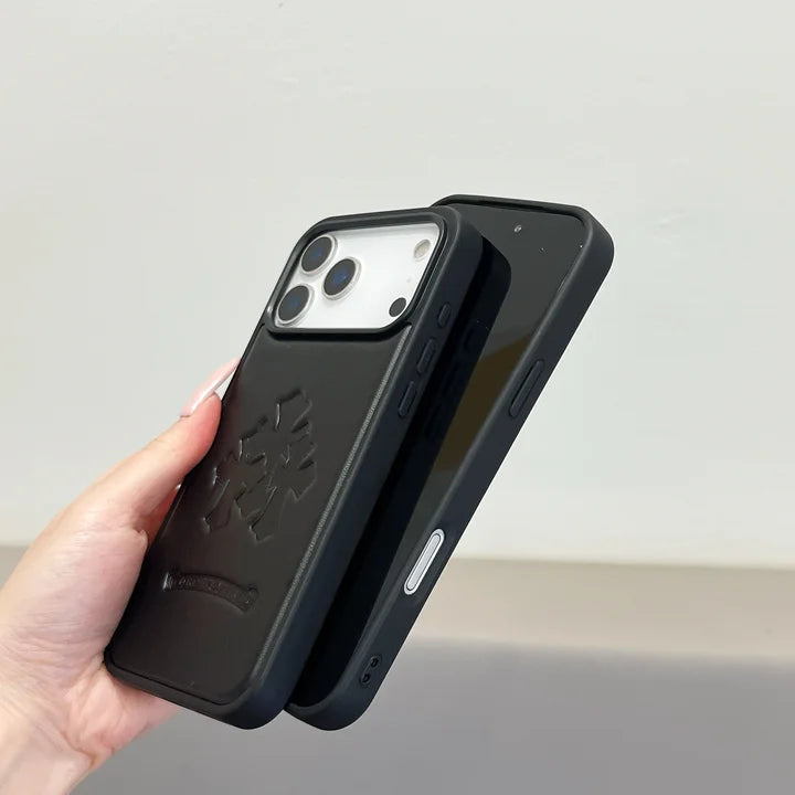 Hochwertige iPhone-Hülle aus Kunstleder