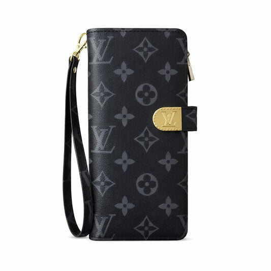 Classic Monogram Leather Phone Wallet Case