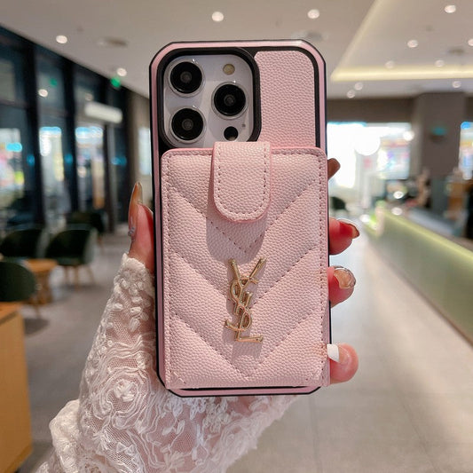 セイントカードバッグカラーレザーiPhoneケース
