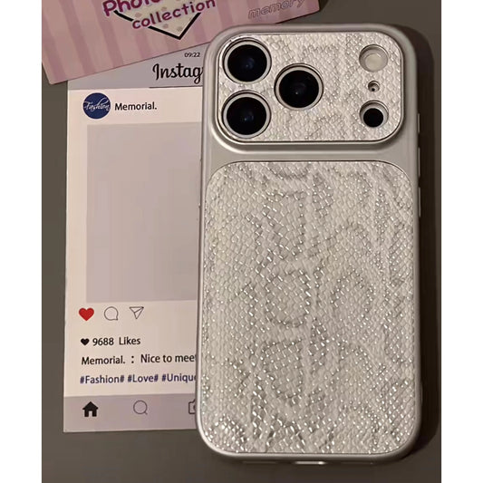 高級スネークスキンテクスチャiPhoneケース