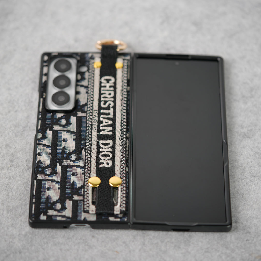 Luksuzna marka C Dior Belt Embroidery Case za Samsung Z Fold