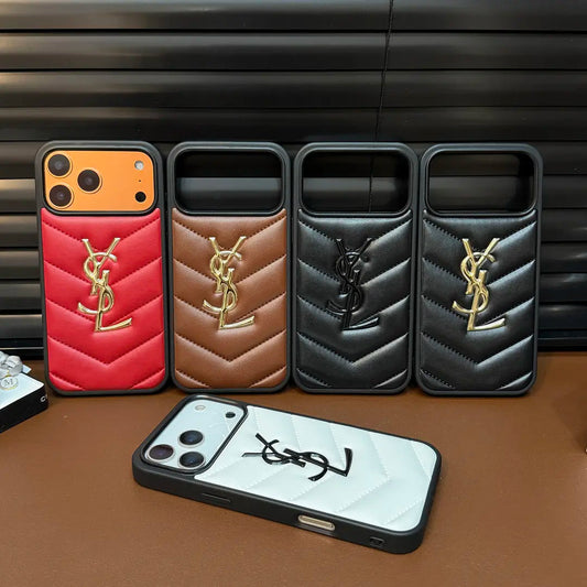高級キルティングレザー iPhone ケース - 耐衝撃スリム保護カバー