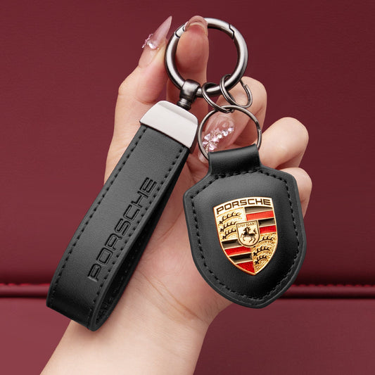Μπρελόκ Porsche από γνήσιο δέρμα