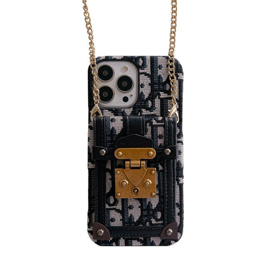 ファッションカードバッグファブリックiPhoneケース