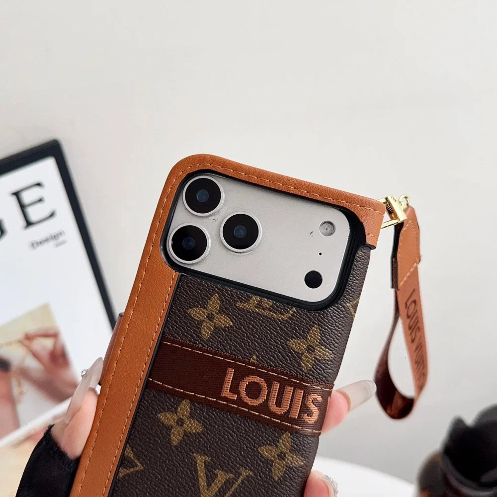 Luxury 17 iPhone Case with Built-In Wallet
