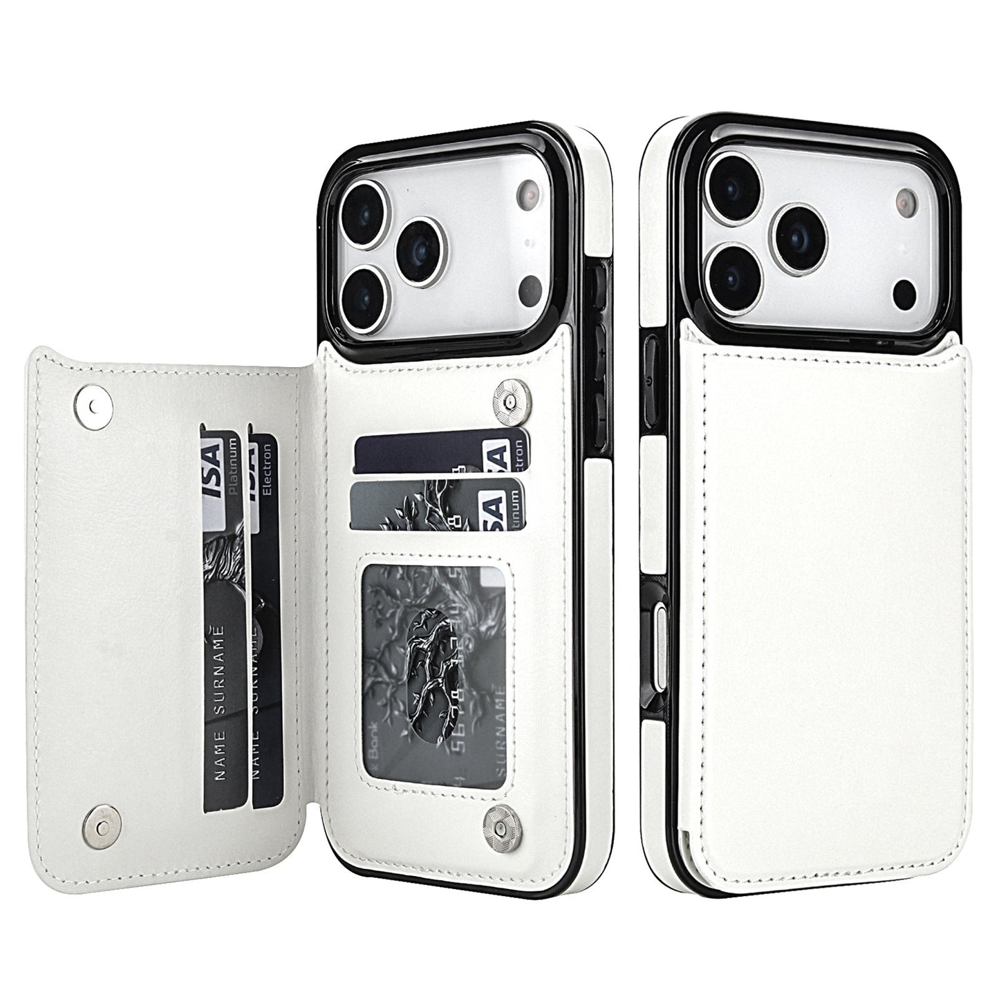 Genuine Leather Wallet Phone Case