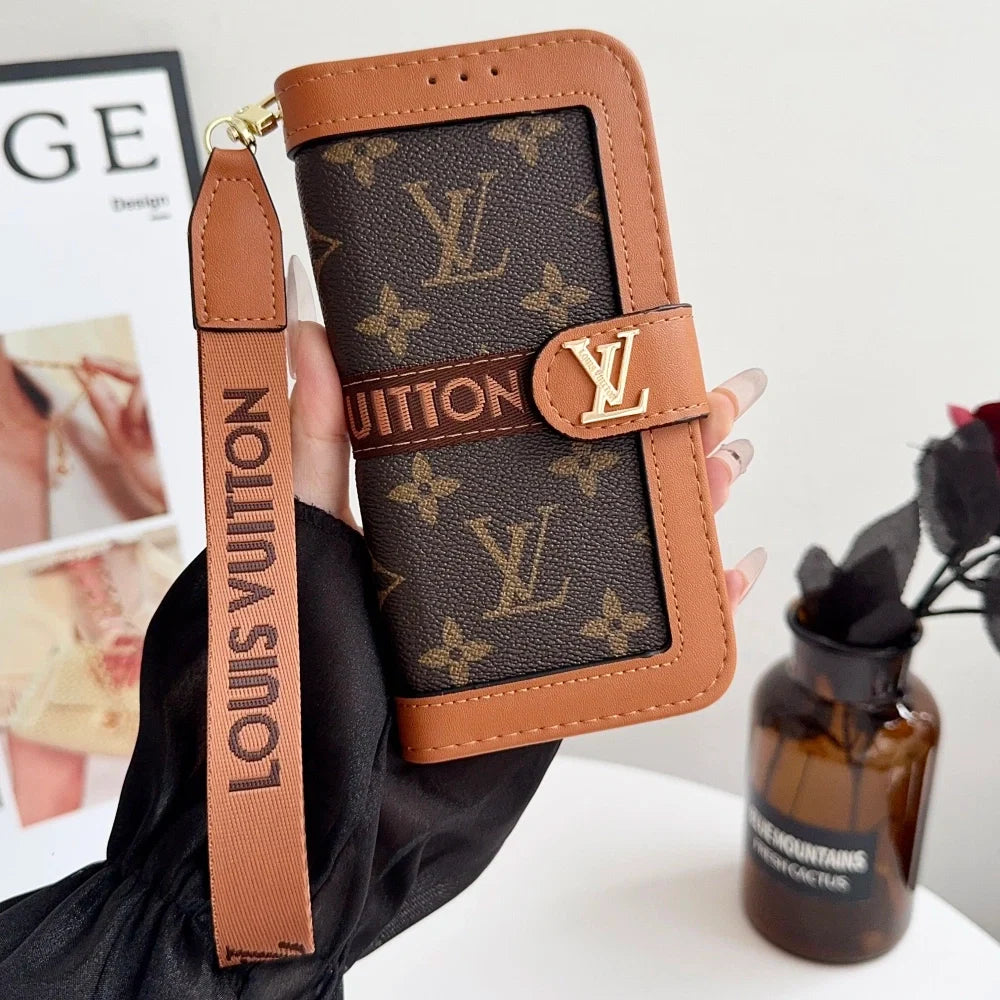 Luxury 17 iPhone Case with Built-In Wallet