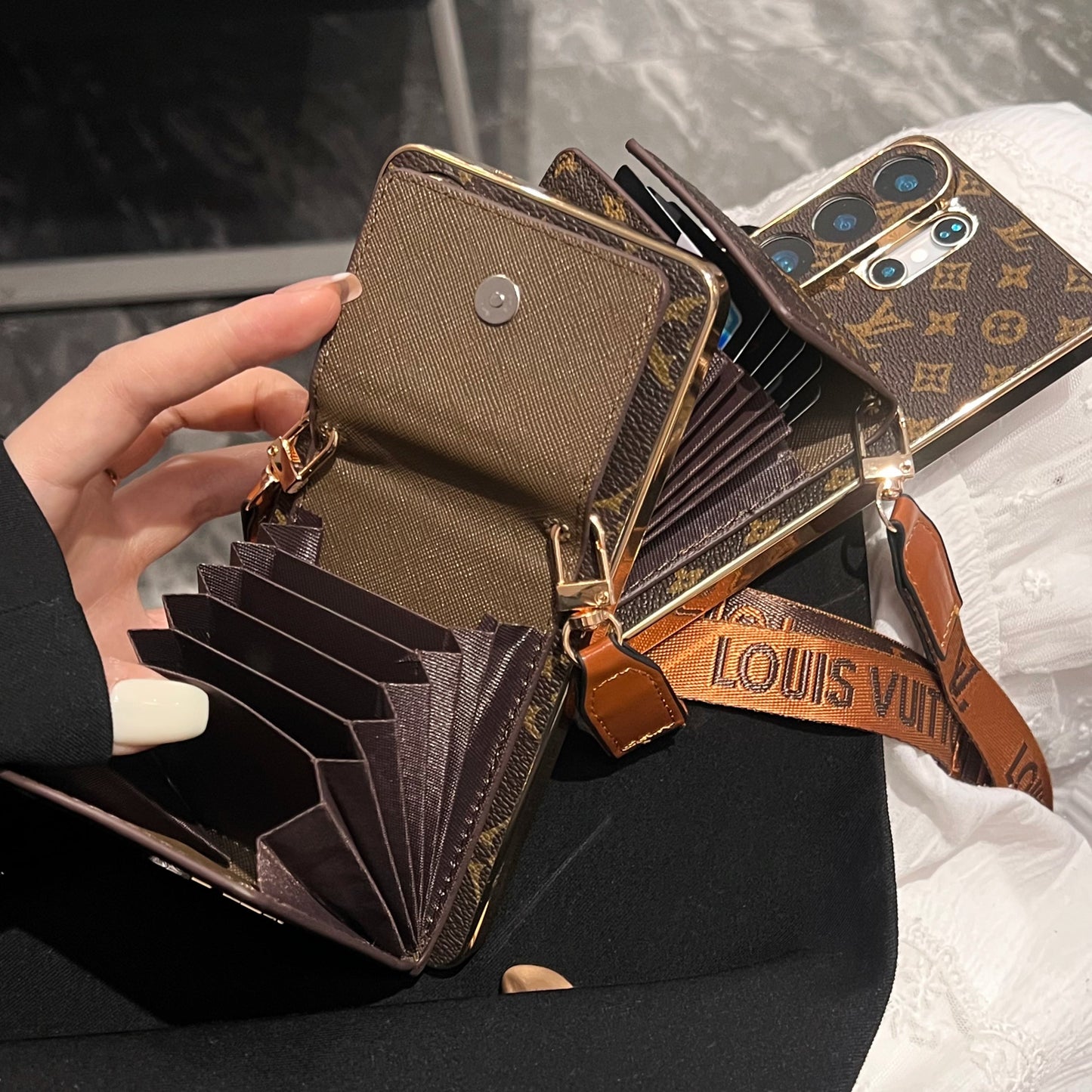 Luxury Leather Multi-Function Phone Case