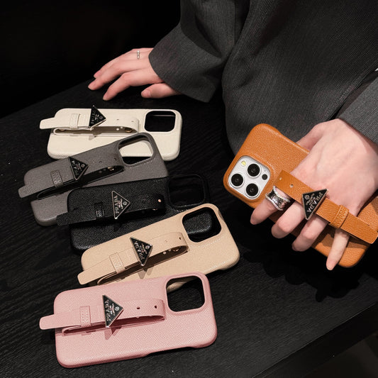 高級レザーハンドルiPhoneケース