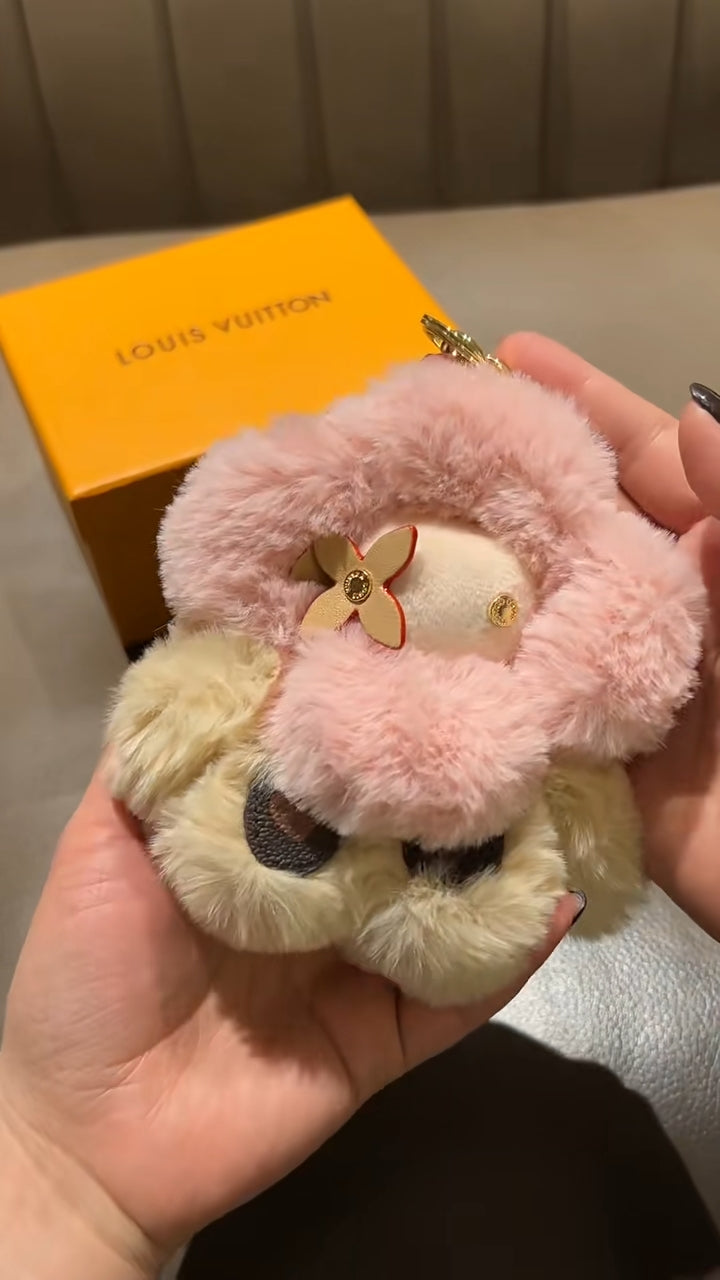 Portachiavi in ​​peluche soffice e carino girasole