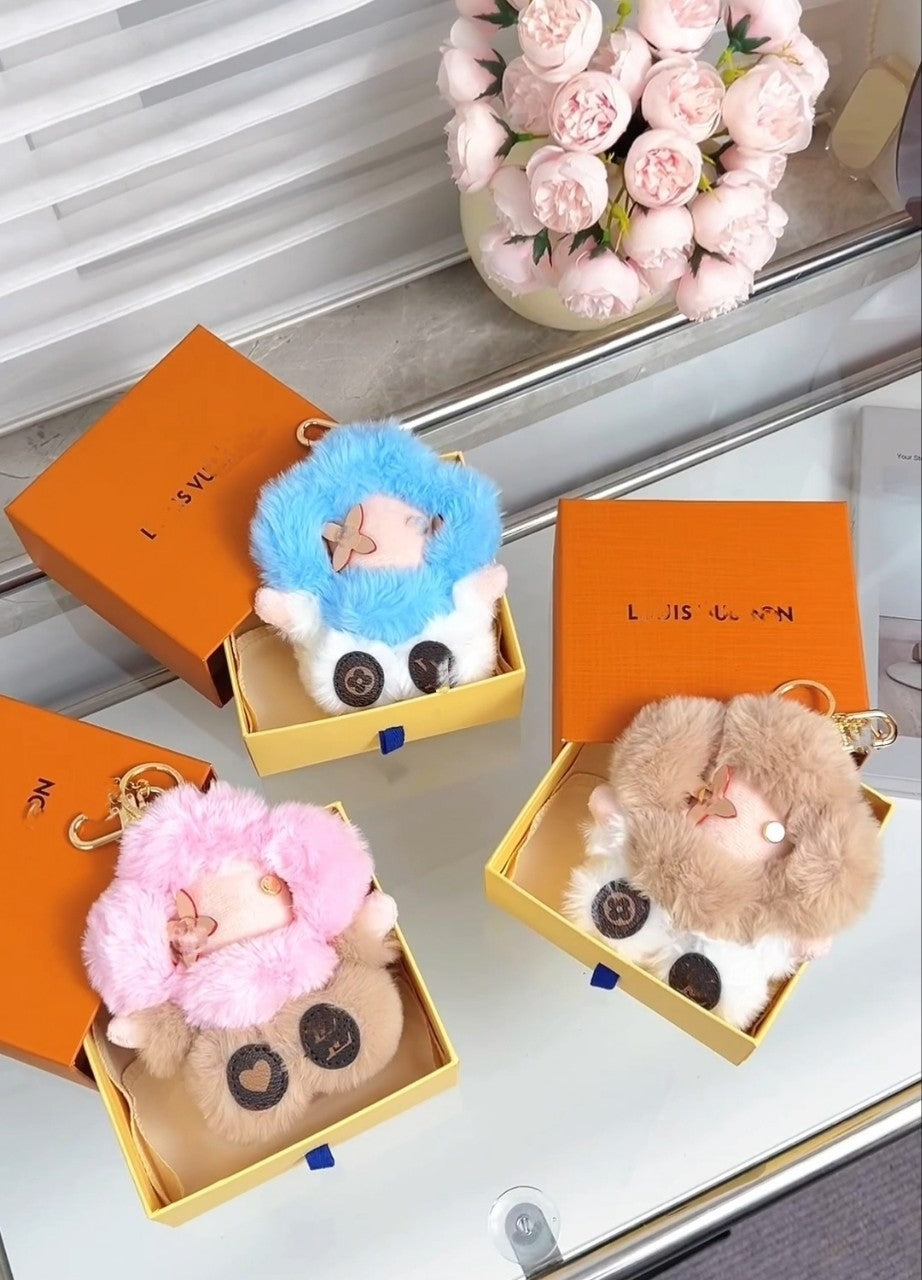 Portachiavi in ​​peluche soffice e carino girasole