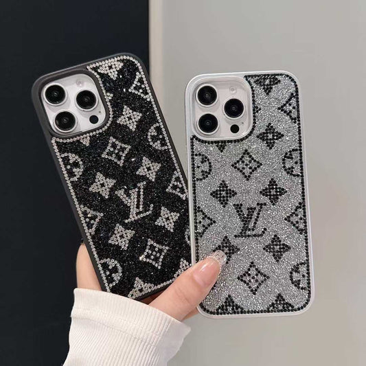 ラグジュアリーグリッターホログラフィックY-S-L-Inspired iPhoneケース – ダイヤモンドシャインエディション