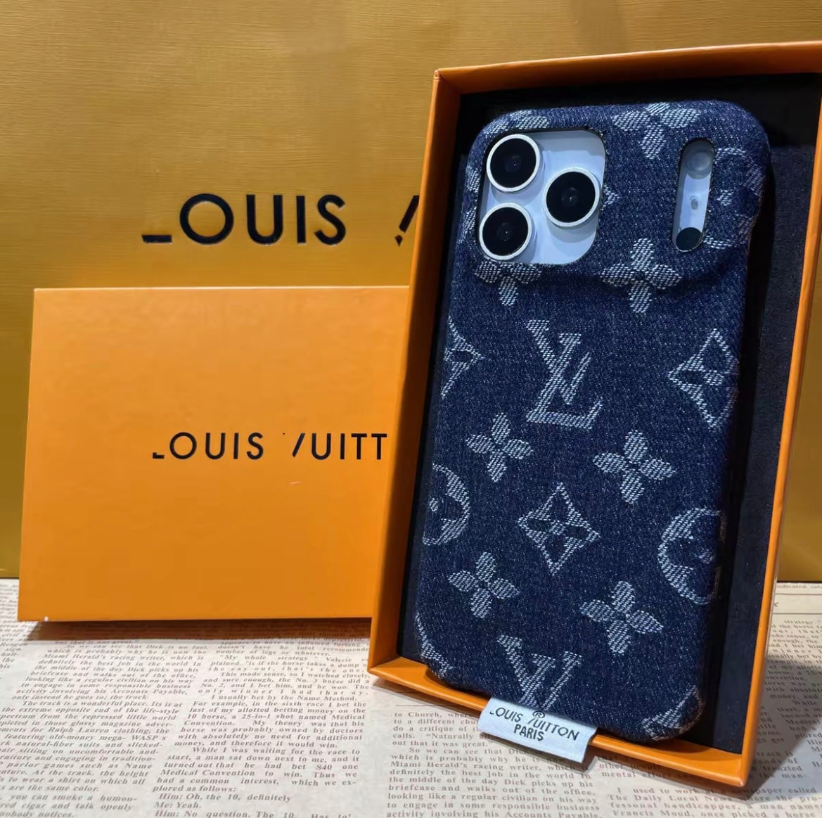 Luxury Denim Fabric iPhone 17 Pro Max Case