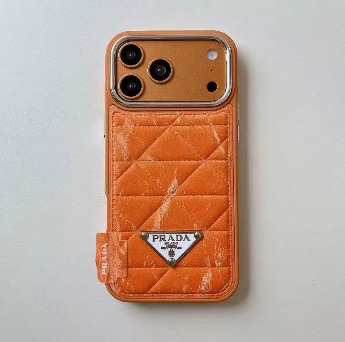Minimal Luxury Embossed Leather Phone Case