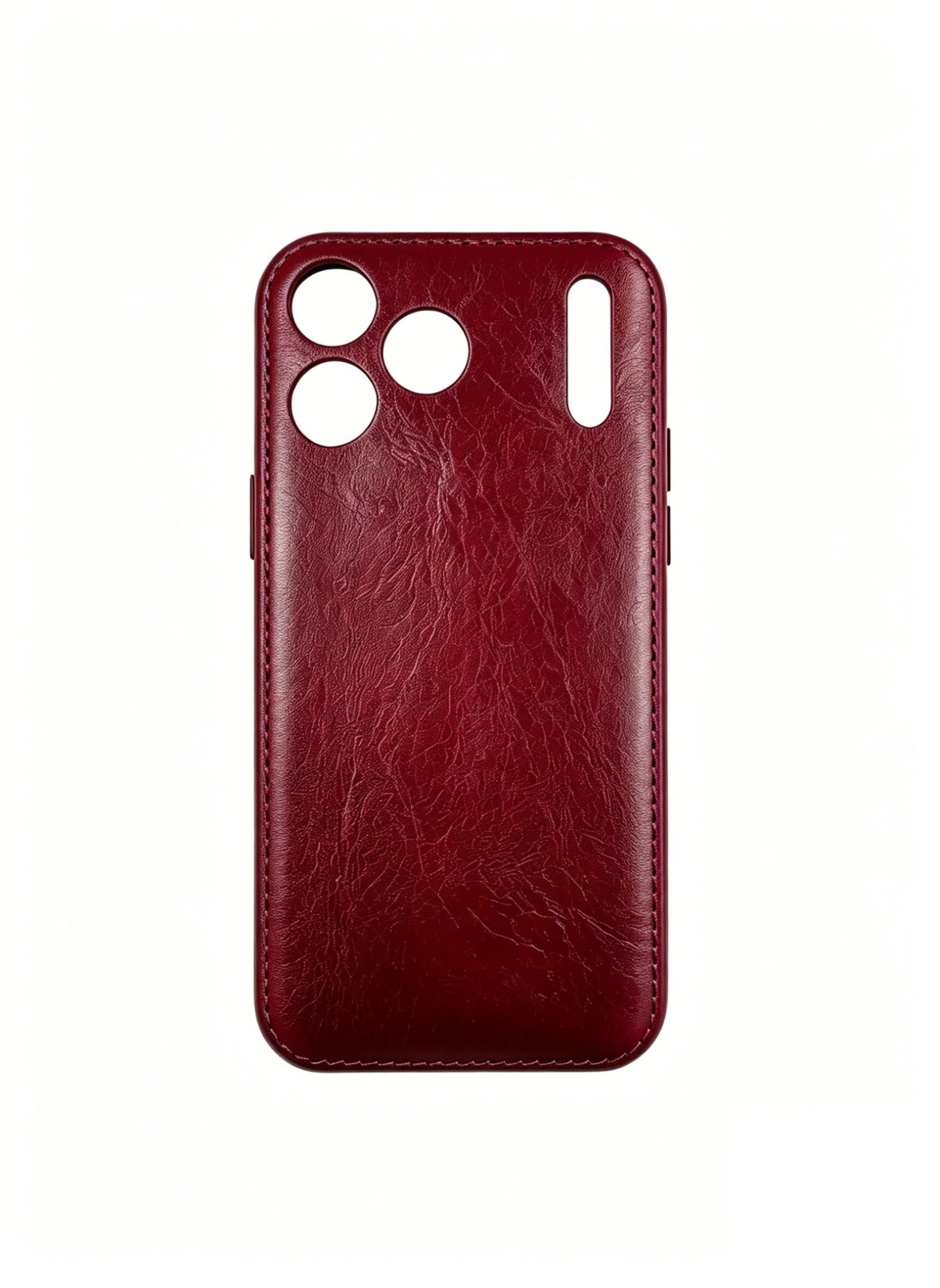 Kakavy Handcrafted Vegetable-Tanned Leather iPhone Case – Vintage Patina Edition