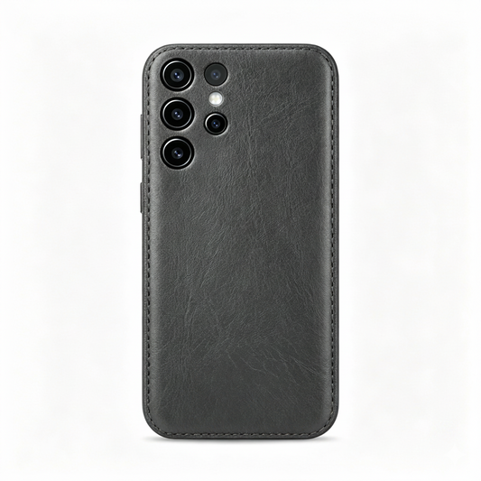 Handcrafted Vegetable-Tanned Leather Samsung Case – Vintage Patina Edition