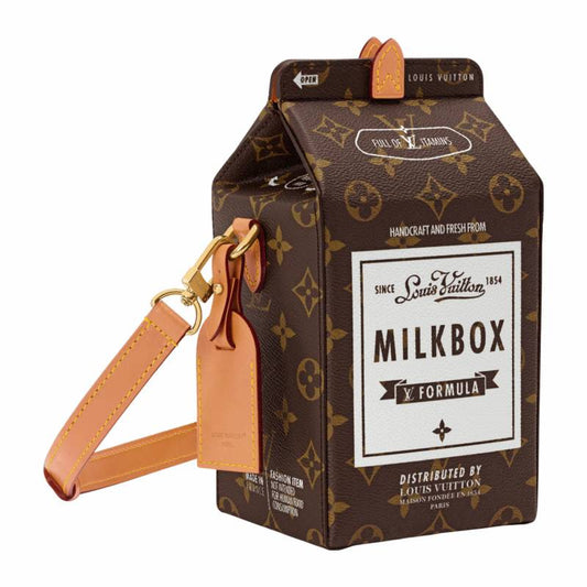 限定の牛乳パック風ファッションハンドバッグ