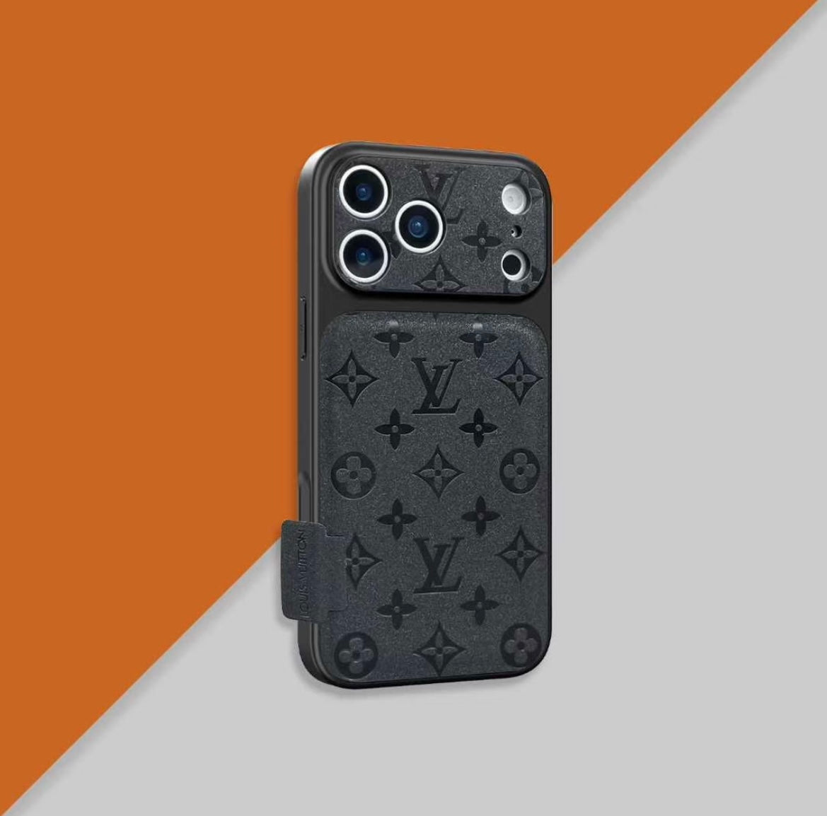 Luxury Embossed Pattern Leather IPhone Case