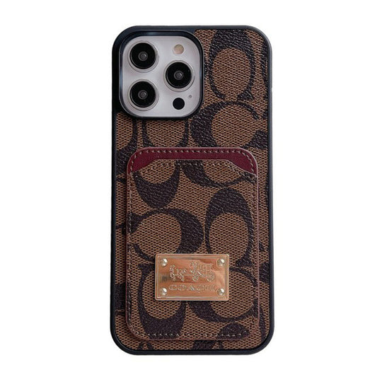 クラシック カードバッグ レザー iPhone ケース