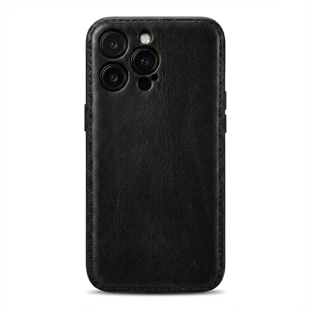 Ručno izrađena kožna torbica za iPhone biljno štavljene – Vintage Patina Edition
