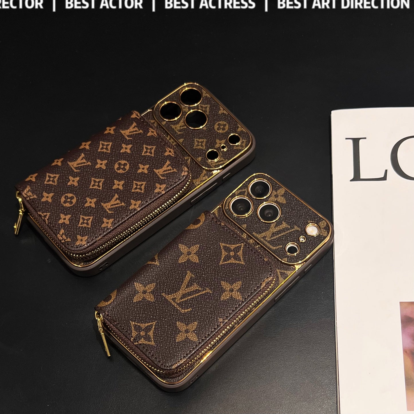 Luxury Zip Wallet 17 iPhone Case