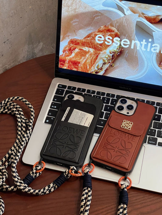 Loe カードホルダー レザー iPhone ケース
