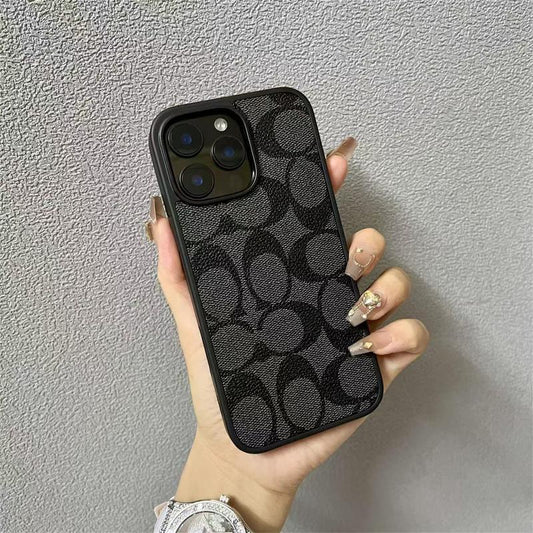 ソフトレザーテクスチャーの保護iPhoneケース