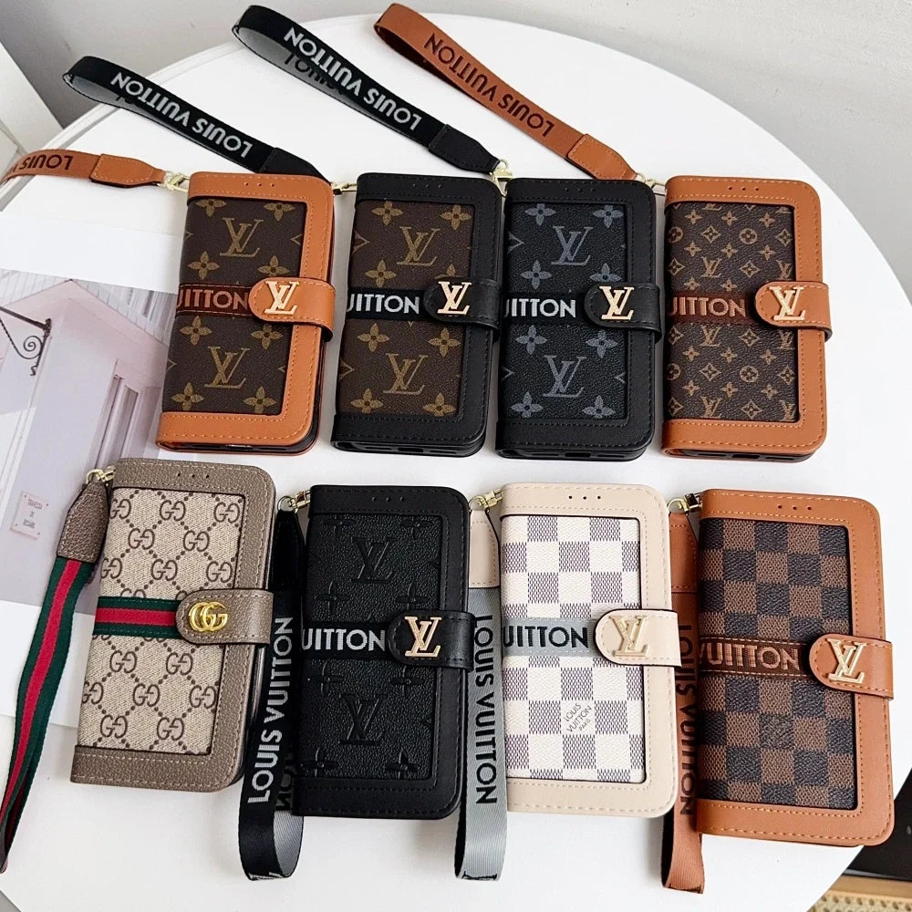 Luxury 17 iPhone Case with Built-In Wallet