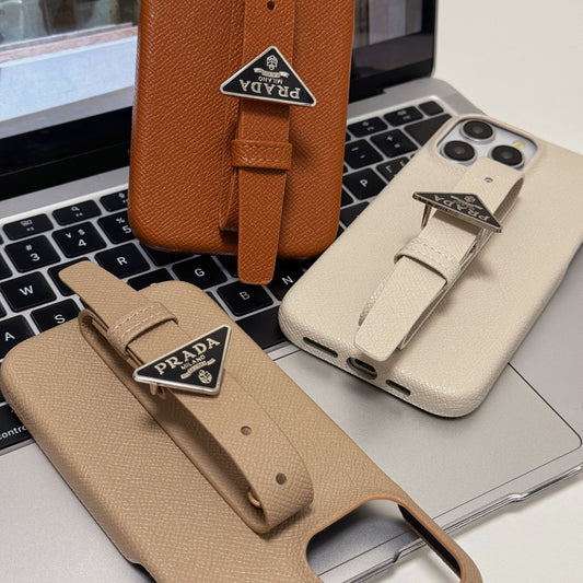 高級レザーハンドルiPhoneケース