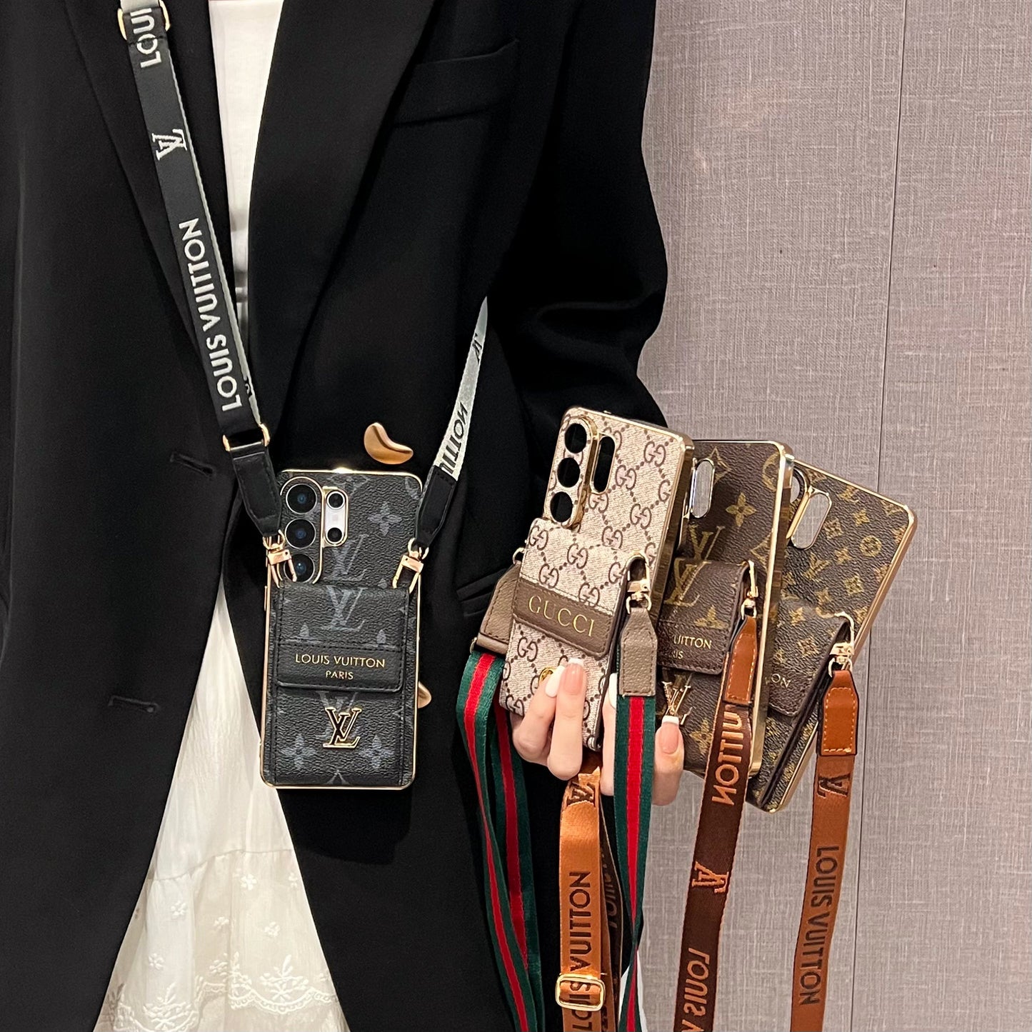 Luxury Leather Multi-Function Phone Case