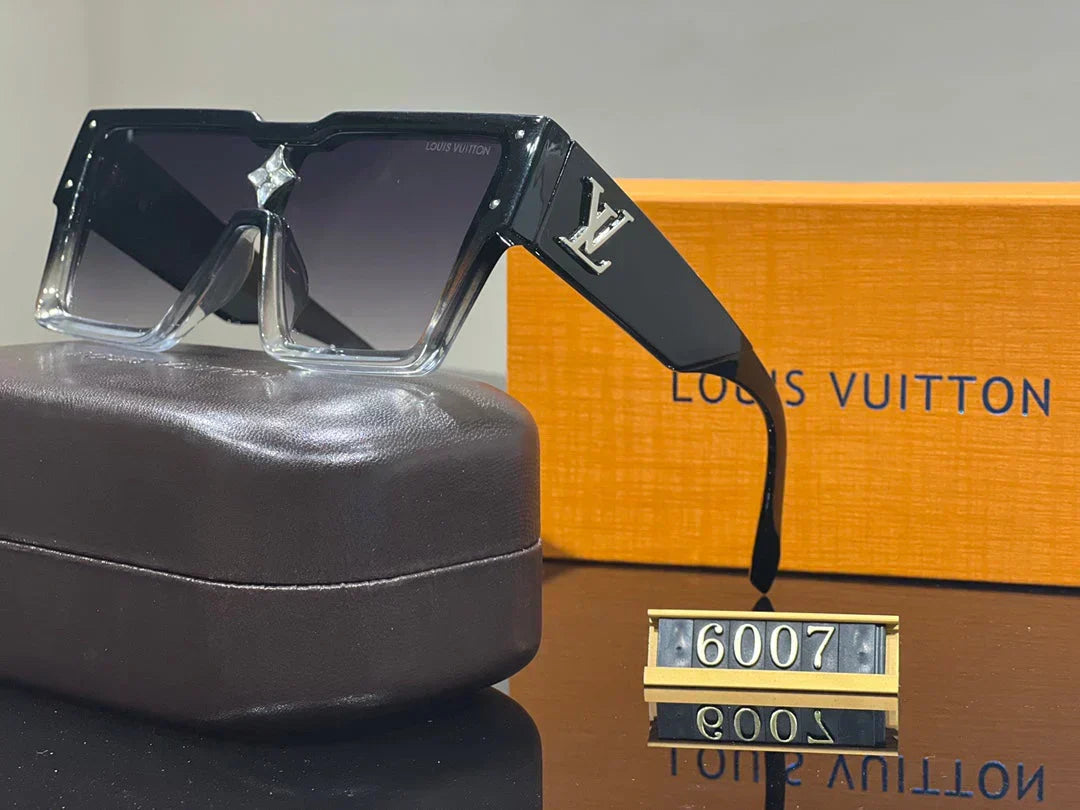 Luxe zonnebril met groot frame L-002