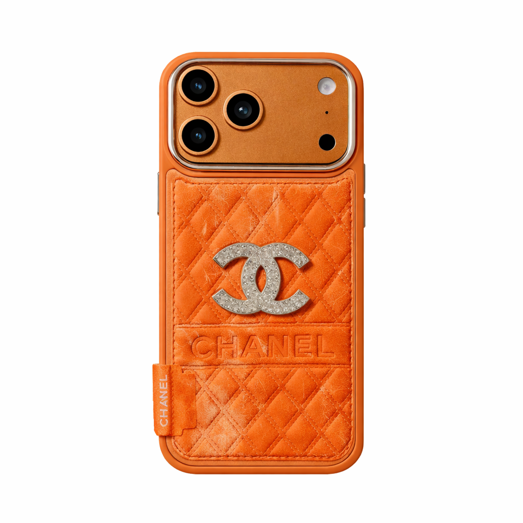 Minimal Luxury Embossed Leather Phone Case