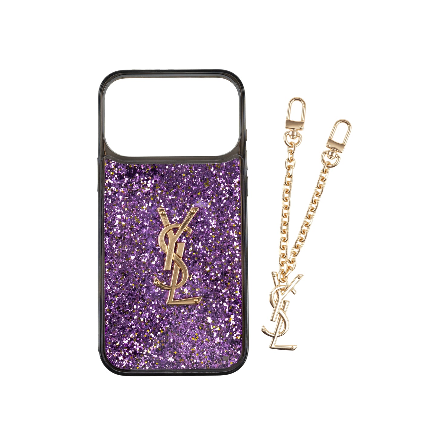 Glitter Chain Accent iPhone 17 Pro Max Case