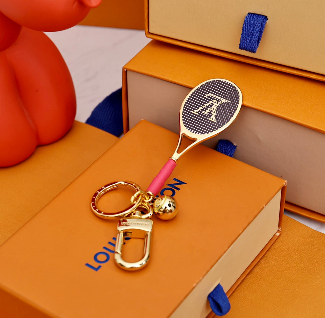 leadóg racket Luxury keychain