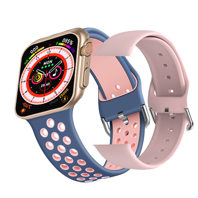 Novo ultra relógio masculino relógio inteligente série 8 nfc porta acesso smartwatch para android apple telefone bandas de relógio