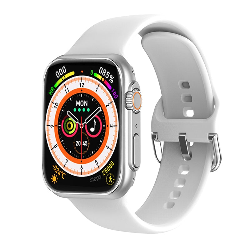 Novo ultra relógio masculino relógio inteligente série 8 nfc porta acesso smartwatch para android apple telefone bandas de relógio