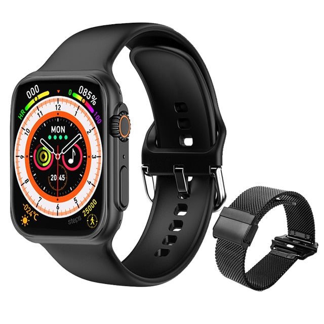 Novo ultra relógio masculino relógio inteligente série 8 nfc porta acesso smartwatch para android apple telefone bandas de relógio