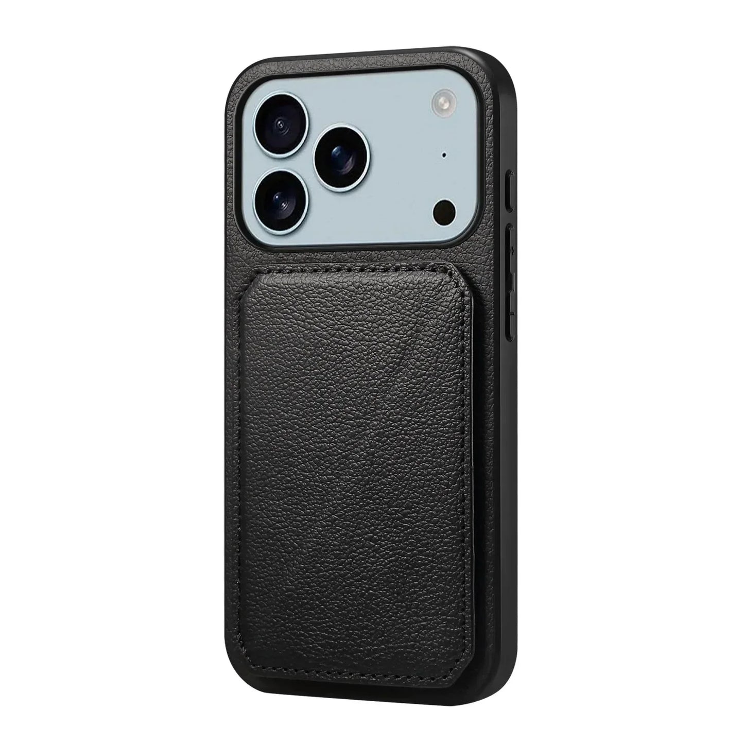 Leather Phone Case Invisible Bracket Card Holder For Cover For iPhone 17/ 16/ 15/ 14