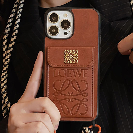 Loe カードホルダー レザー iPhone ケース