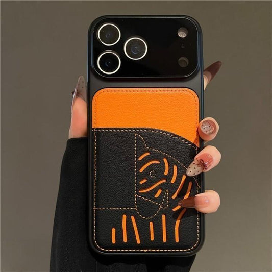 2026 新しいプレミアム レザー カード スロット iPhone ケース – 限定版午年