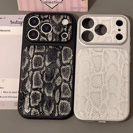 高級スネークスキンテクスチャiPhoneケース