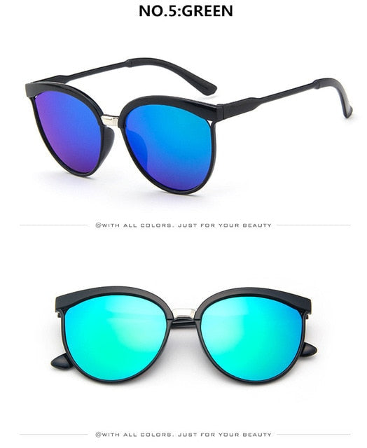 Cat Eye Occhiali da sole firmati di marca Occhiali da sole in plastica di lusso da donna Occhiali da sole classici retrò da esterno Oculos De Sol Gafas