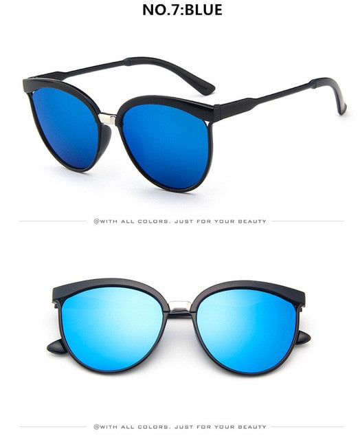 Cat Eye Occhiali da sole firmati di marca Occhiali da sole in plastica di lusso da donna Occhiali da sole classici retrò da esterno Oculos De Sol Gafas