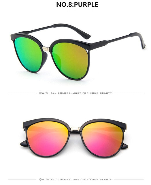 Cat Eye Occhiali da sole firmati di marca Occhiali da sole in plastica di lusso da donna Occhiali da sole classici retrò da esterno Oculos De Sol Gafas