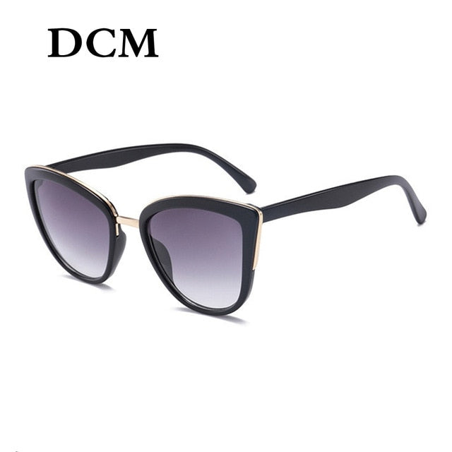 DCM Cateye sunčane naočale Ženske vintage gradijent naočale Retro mačkaste sunčane naočale Ženske naočale UV400