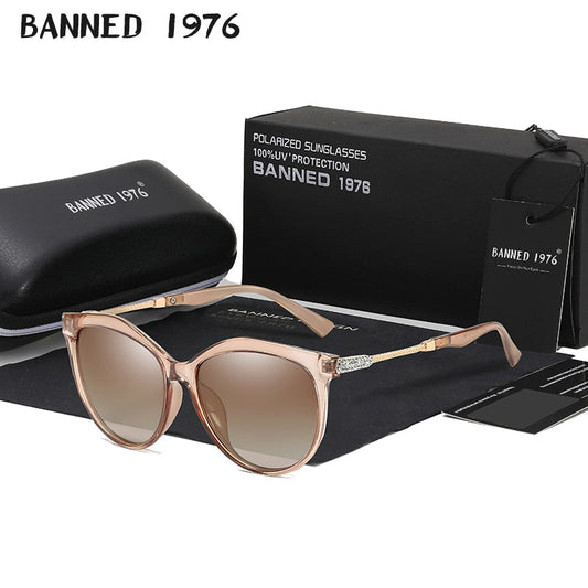 Új luxus HD polarizált női napszemüvegek divatos kerek női vintage márka dizájn macskaszem női női napszemüvegek oculos