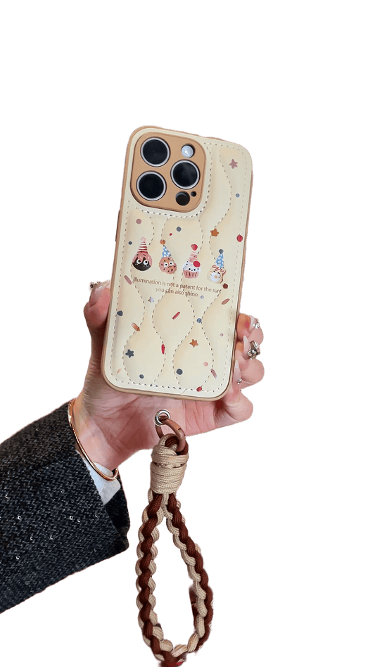 フェザーライト コージー: トレンドセッターのためのシックなクッキーにインスピレーションを得た iPhone ケース